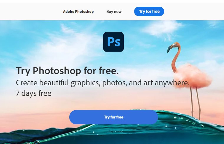 free tiral of adobe photoshop for mac
